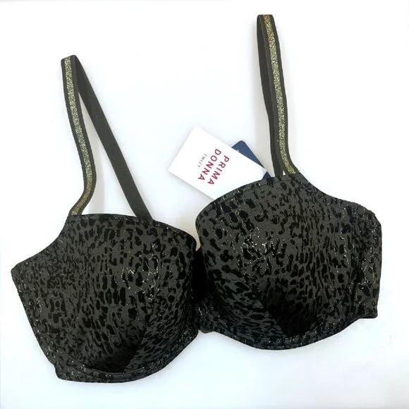 NWT Prima Donna Premium Balcony Bra Size 32E Twist Petit Bijou Padded - Reptile - Picture 5 of 7